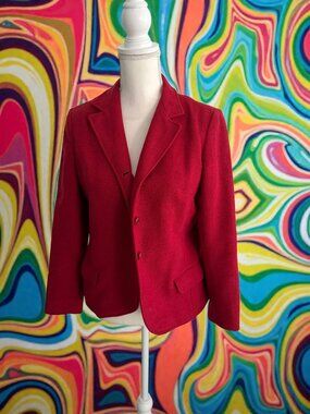 JOHN MEYER of Norwich Vintage Red Blazer Size 10